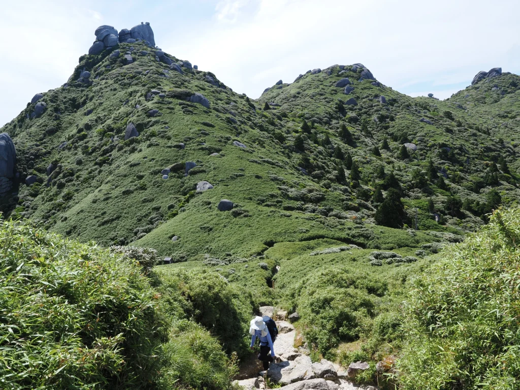 屋久島の奥岳の山々